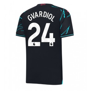 Manchester City Josko Gvardiol #24 Koszulka Trzecich 2023-24 Krótki Rękaw